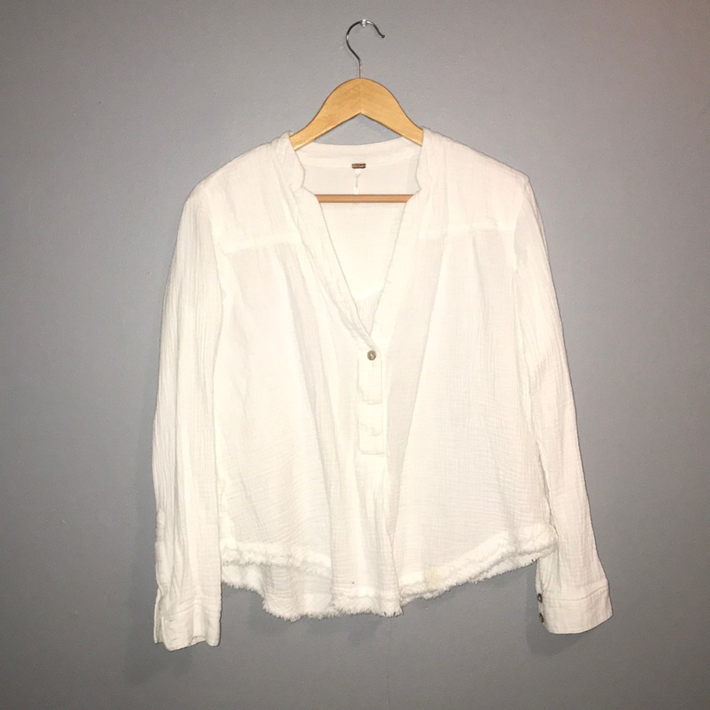 Free people white blouse